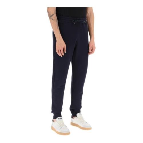 Katoenen Sweatpants met Zebra Logo Patch PS By Paul Smith , Blue , Her...