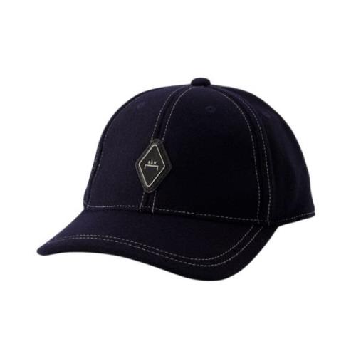 Navy Blue Diamond Cap - Katoen A-Cold-Wall , Blue , Heren