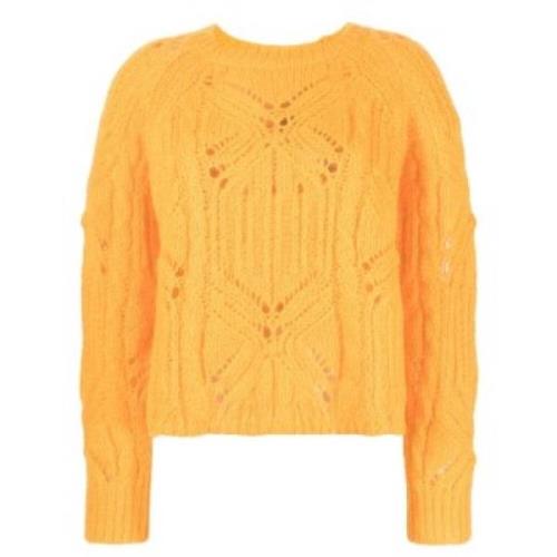 Gele Sweater Set Twinset , Yellow , Dames