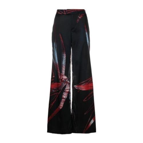 Abstract Patroon Wijde Broek Louisa Ballou , Black , Dames