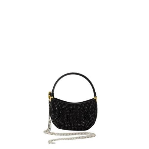 Crystal Micro Hobo Tas - Zwart Magda Butrym , Black , Dames