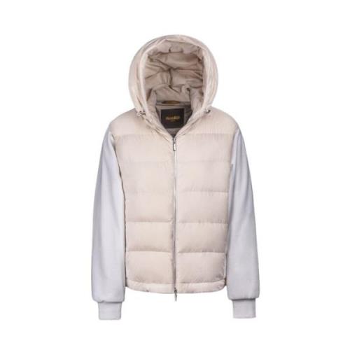 Zijdezachte Jogging Bomberjack Moorer , Beige , Dames