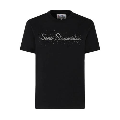 Zwarte T-shirts en Polos van MC2 Saint Barth MC2 Saint Barth , Black ,...