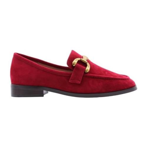 Stijlvolle Loafers voor Moderne Vrouw Bibi Lou , Red , Dames