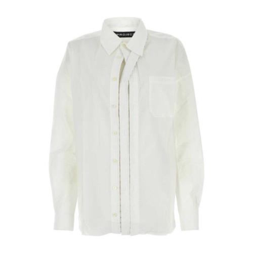 Witte Poplin Overhemd Y/Project , White , Dames