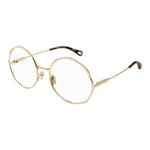 Metal Optical Glasses for Women Chloé , Yellow , Unisex