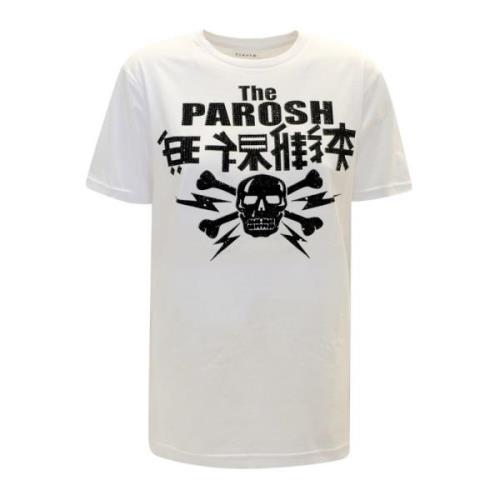 Wit Katoenen T-Shirt Culmine P.a.r.o.s.h. , White , Dames