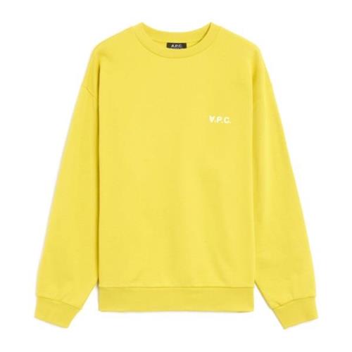 Stijlvolle Sweatshirt voor Mannen A.p.c. , Yellow , Heren