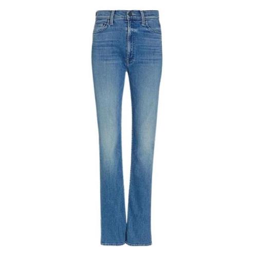 Hoge taille rechte pijp jeans Mother , Blue , Dames