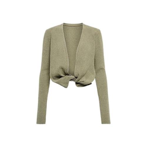 Gebreide Cardigan met Diepe Halslijn Jacquemus , Green , Dames