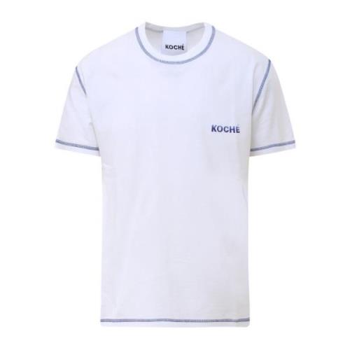 T-Shirts Koché , White , Heren