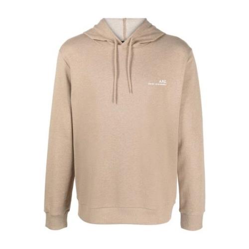 Stijlvolle heren hoodie A.p.c. , Beige , Heren