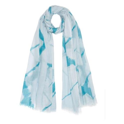 Heldere blauwe sjaals van Faliero Sarti Faliero Sarti , Blue , Dames