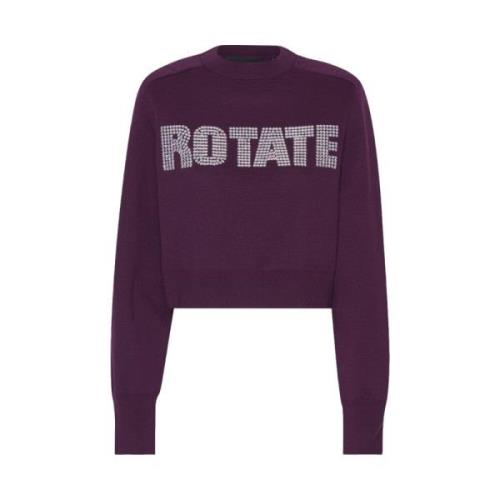 Paarse Rotate Logo Sweatshirt Rotate Birger Christensen , Purple , Dam...