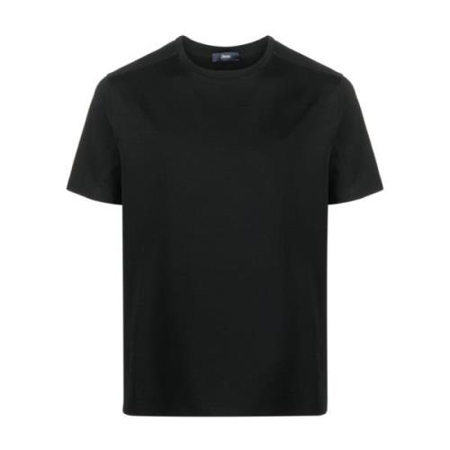 Stijlvol Zwart Logo T-Shirt Herno , Black , Heren