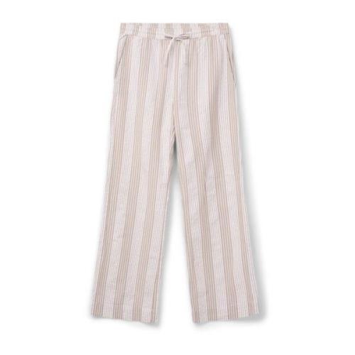 Wide Trousers Blanche , White , Dames
