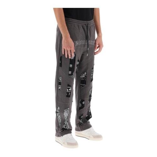 Joggers met bandana-details en rauwe randuitsnijdingen Children Of The...