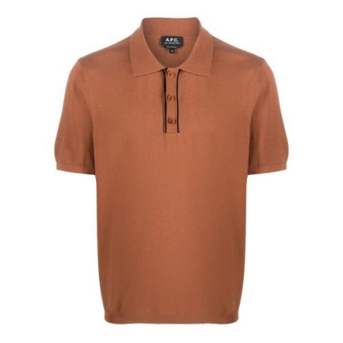 Polo Jacky Pima Bruin A.p.c. , Brown , Heren