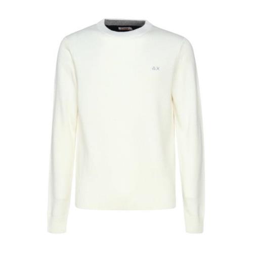 Witte Sweaters met 98% Katoen Sun68 , White , Heren