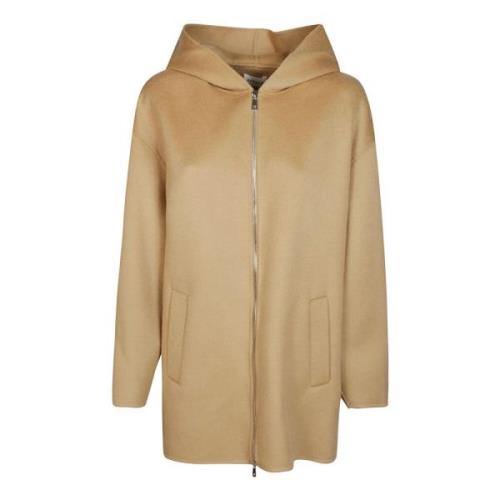 Zip-Through Parka Sweatshirt P.a.r.o.s.h. , Beige , Dames