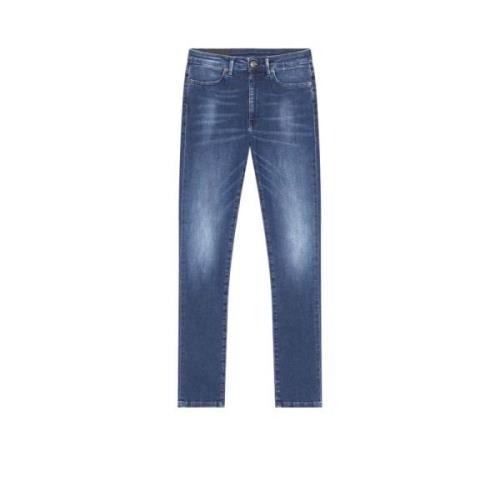 Super Skinny Fit Hoge Taille Jeans Dondup , Blue , Dames