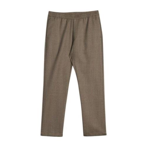 Regular elastische taille broek met Prince of Wales ruitpatroon Barena...