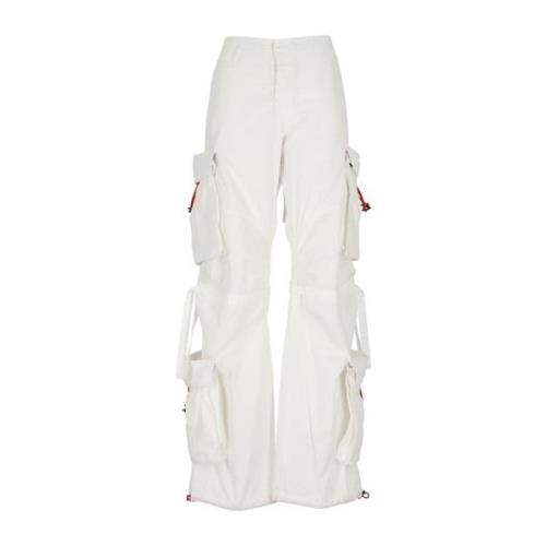 Wide Trousers Darkpark , White , Dames