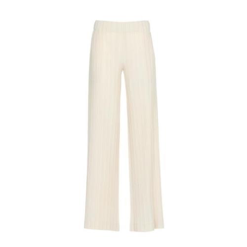 Straight Trousers NÜ Denmark , Beige , Dames