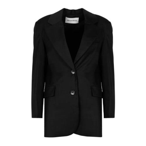 Stijlvolle enkele rij jas Silvian Heach , Black , Dames