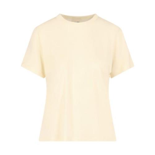 Gele Basic T-shirt Khaite , Yellow , Dames
