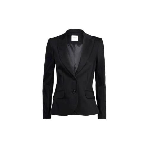 Zwarte getailleerde Blazer Summum Woman , Black , Dames