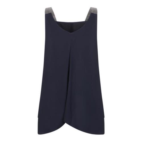 Sleeveless Tops Fabiana Filippi , Blue , Dames