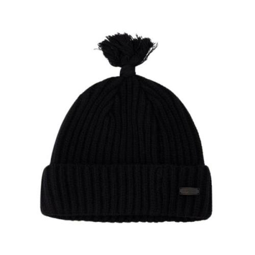 Zwarte Wollen Beanie - Ader Error Ader Error , Black , Heren