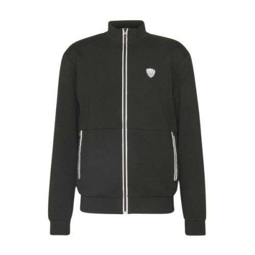 Hoge Kraag Rits Sweater Emporio Armani EA7 , Black , Heren
