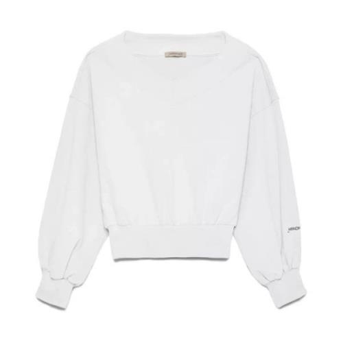 Hinnominate White Cotton Sweater Hinnominate , White , Dames
