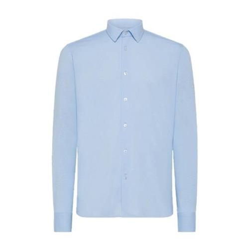 Casual Jacquard Oxford Overhemd voor Heren RRD , Blue , Heren