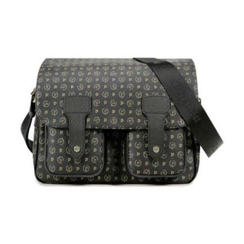 Kleine Heritage Print Messenger Schoudertas Pollini , Black , Dames