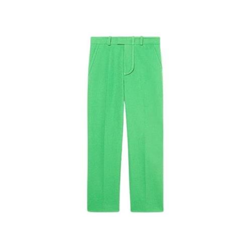 Groene broek met hoge taille en rechte pijpen Jacquemus , Green , Dame...