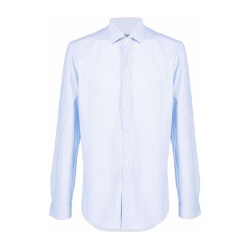Italiaans Katoenen Shirt Corneliani , Blue , Heren