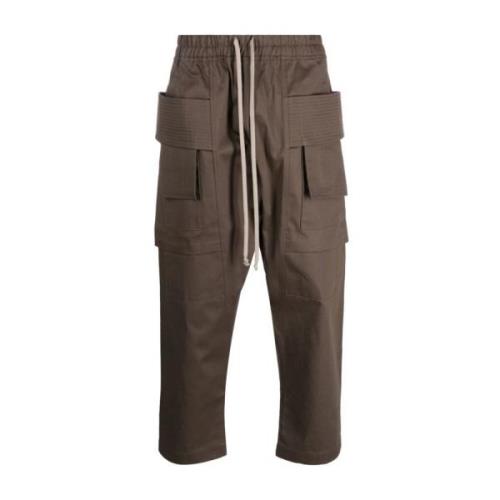 Grijze Drkshdw Broek met Trekkoord in de Taille Rick Owens , Gray , He...