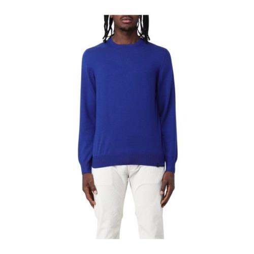 Klassieke Crew Neck Pullover Fay , Blue , Heren