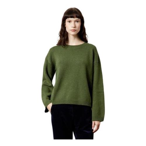 Luxe Cashmere Crewneck Sweater Massimo Alba , Green , Dames