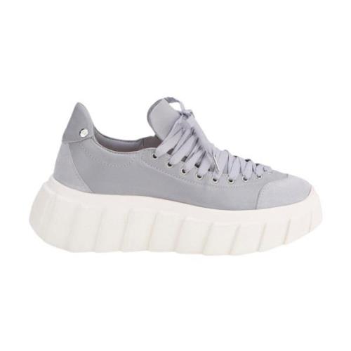 Paarse Veterschoen Sneakers AGL , Purple , Dames