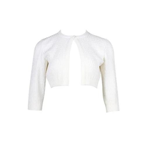 Pre-owned Fabric outerwear Alaïa Pre-owned , White , Dames