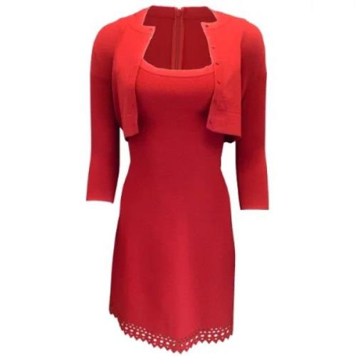 Pre-owned Fabric dresses Alaïa Pre-owned , Red , Dames