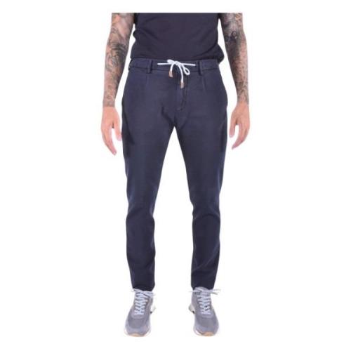 Blauwe Joggingbroek met Koord Eleventy , Blue , Heren