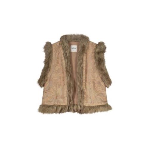 Bohemian Charme Katoenen Vest Summum Woman , Brown , Dames