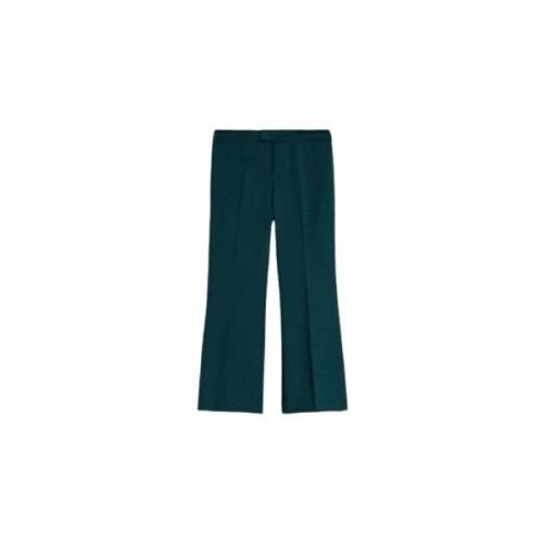 Donkergroene Flared Cropped Broek Twinset , Green , Dames