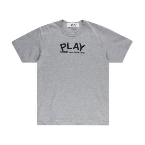 T-Shirts Comme des Garçons Play , Gray , Dames