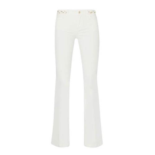 Hoge Taille Flared Jeans Liu Jo , White , Dames